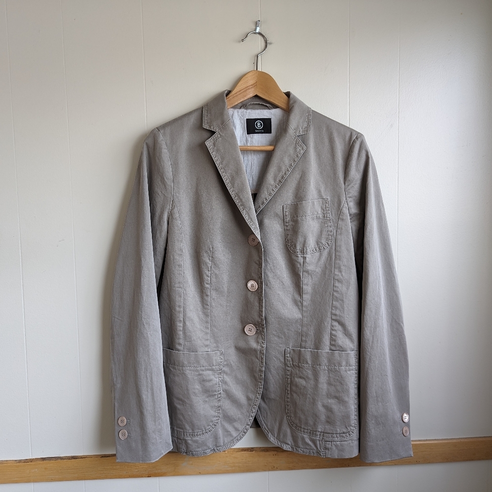 4/$40 Bogner | Blazer Jacket Dove Gray Size 10 European Made in Czech Republic